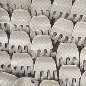 Sculpt Checkered Claw Clip